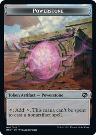 Powerstone // Forest Dryad Double-Sided Token [The Brothers' War Tokens]