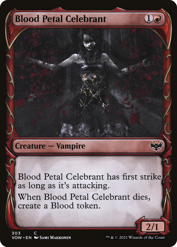 Blood Petal Celebrant (Showcase) - Innistrad: Crimson Vow: (Showcase)