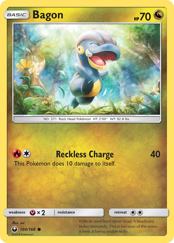 solgaleo pokemon card price Bagon (104/168) [Sun & Moon: Celestial Storm]