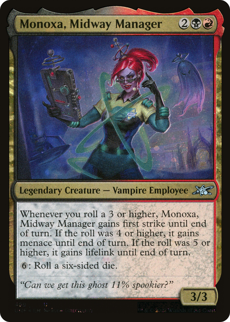 Monoxa, Midway Manager (Galaxy Foil) [Unfinity] Foil