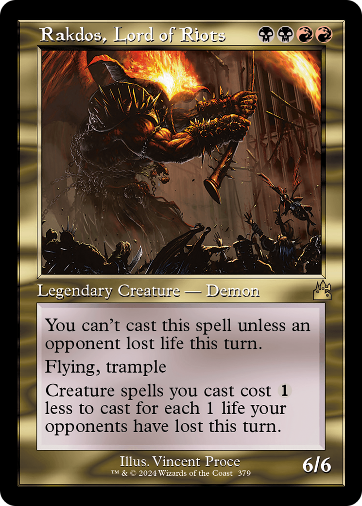 Rakdos, Lord of Riots (Retro Frame) - [Ravnica Remastered]