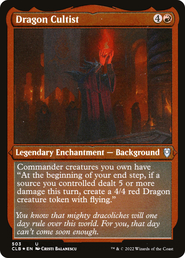 Dragon Cultist (Foil Etched) - Commander Legends: Battle for Baldur's Gate Foil