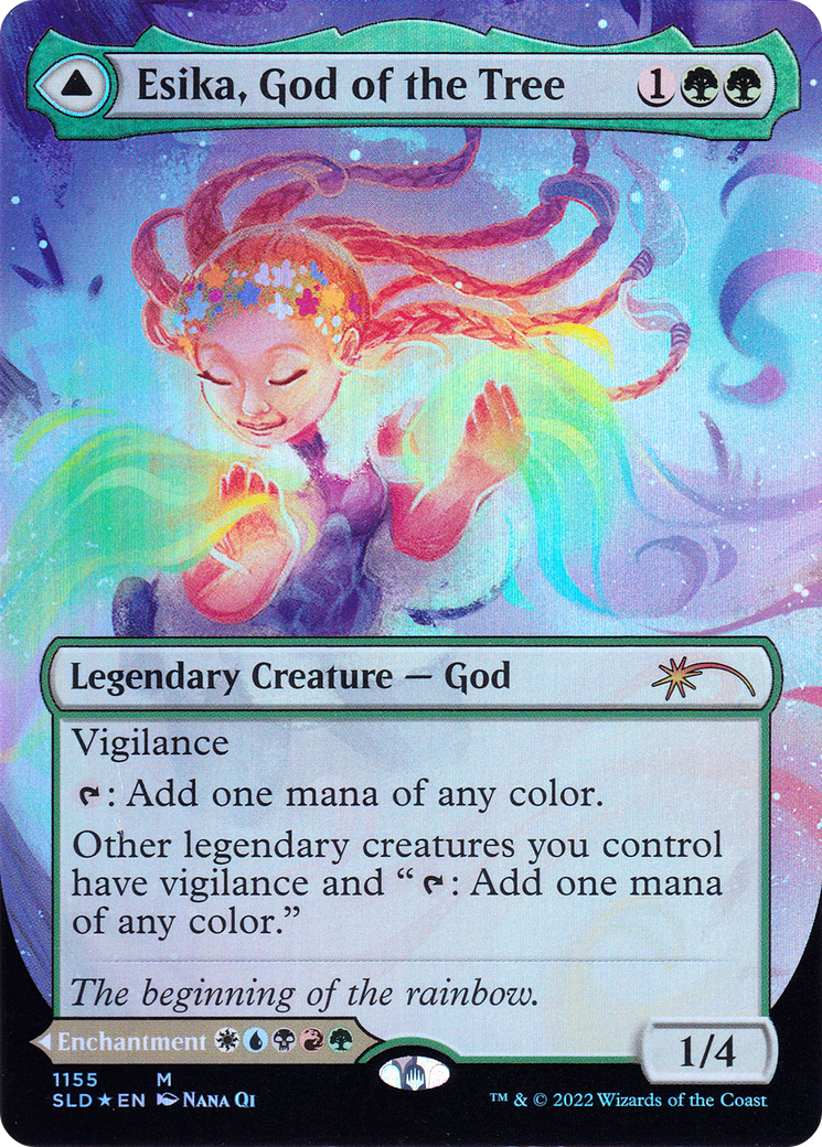Esika, God of the Tree (Borderless) [Secret Lair Drop] Foil