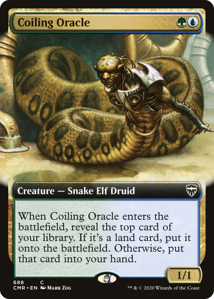 Coiling Oracle (Extended Art): (Extended Art) [Commander Legends]