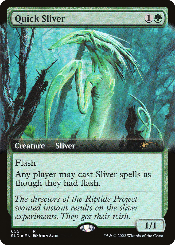 Quick Sliver (Extended Art) [Secret Lair Drop]: (Extended Art) Foil