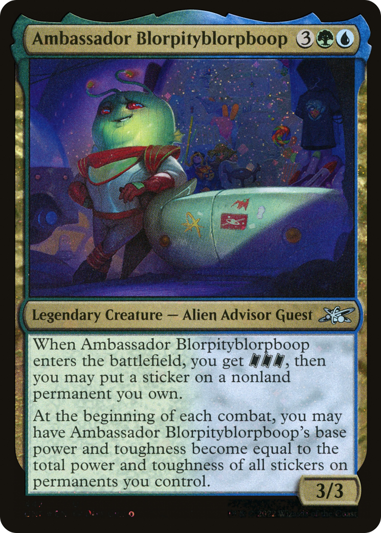 Ambassador Blorpityblorpboop (Galaxy Foil) - Unfinity Foil