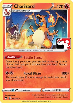 Charizard - 25/185 [Prize Pack Series Cards]