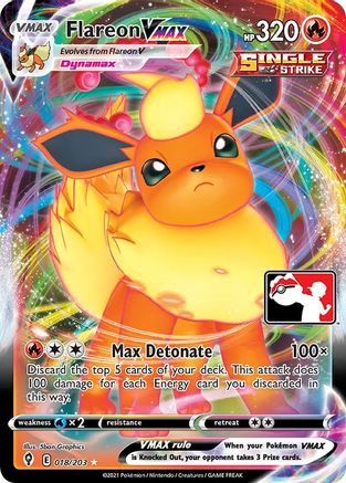 Flareon VMAX - 18/203 [Prize Pack Series Cards] - Holofoil