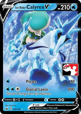 Ice Rider Calyrex V - 45/198 [Prize Pack Series Cards] - Holofoil