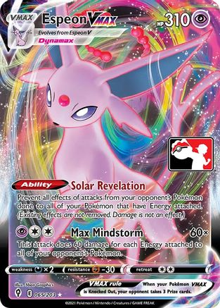 Espeon VMAX - 65/203 [Prize Pack Series Cards] - Holofoil