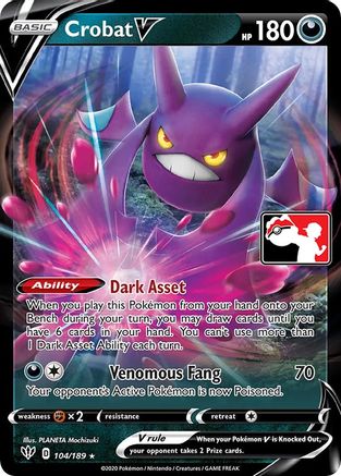 Crobat V - 104/189 [Prize Pack Series Cards] - Holofoil