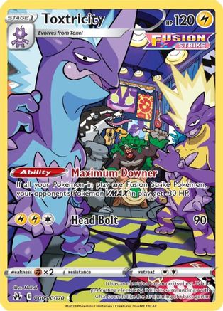 Toxtricity - GG09 [SWSH Crown Zenith Galarian Gallery] - Holofoil