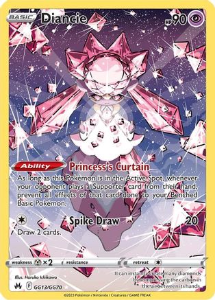 Diancie - GG13 [SWSH Crown Zenith Galarian Gallery] - Holofoil