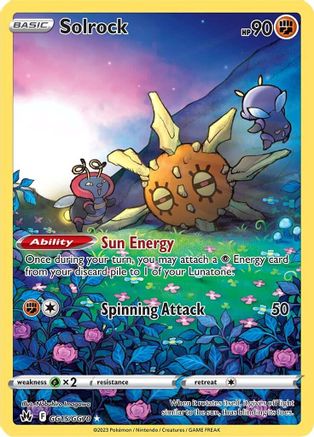 Solrock - GG15 [SWSH Crown Zenith Galarian Gallery] - Holofoil