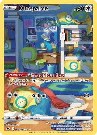 Dunsparce - GG23 [SWSH Crown Zenith Galarian Gallery] - Holofoil