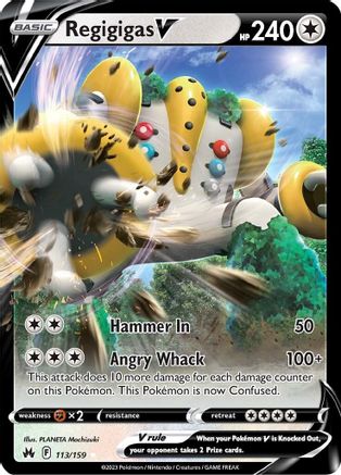 Regigigas V 113 [SWSH Crown Zenith]  - Holofoil