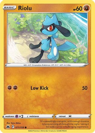 Riolu 071 [SWSH Crown Zenith]
