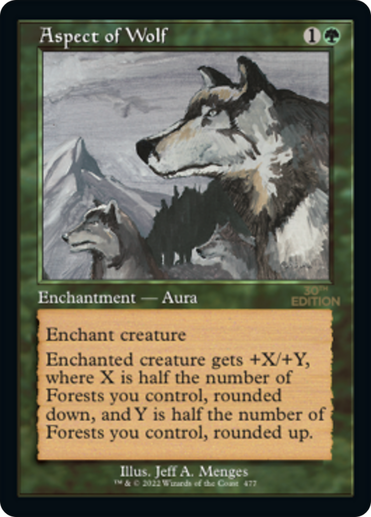 Aspect of Wolf (Retro Frame) - 30th Anniversary Edition