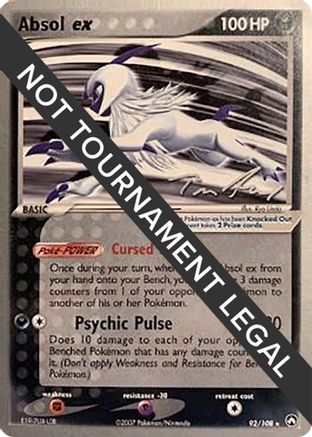 Absol ex - 2007 - 92/108 (Tom Roos) [World Championship Decks]