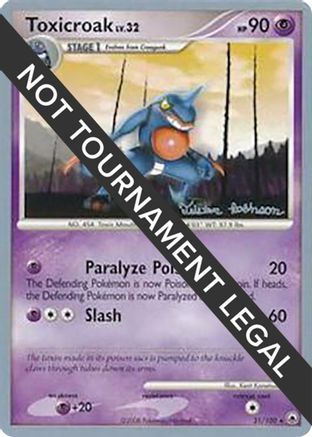 Toxicroak - 2008 - 31/100 (Tristan Robinson) [World Championship Decks]
