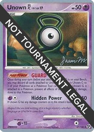 Unown [G] - 2009 - 57/106 (Jason Martinez) [World Championship Decks]