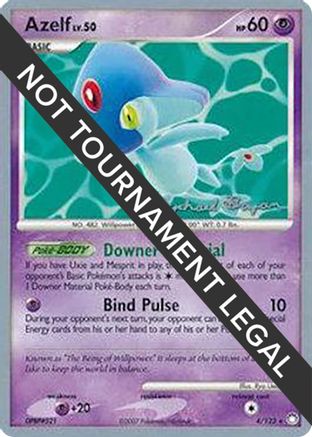 Azelf - 2010 - 4/123 (Mychael Bryan) [World Championship Decks]