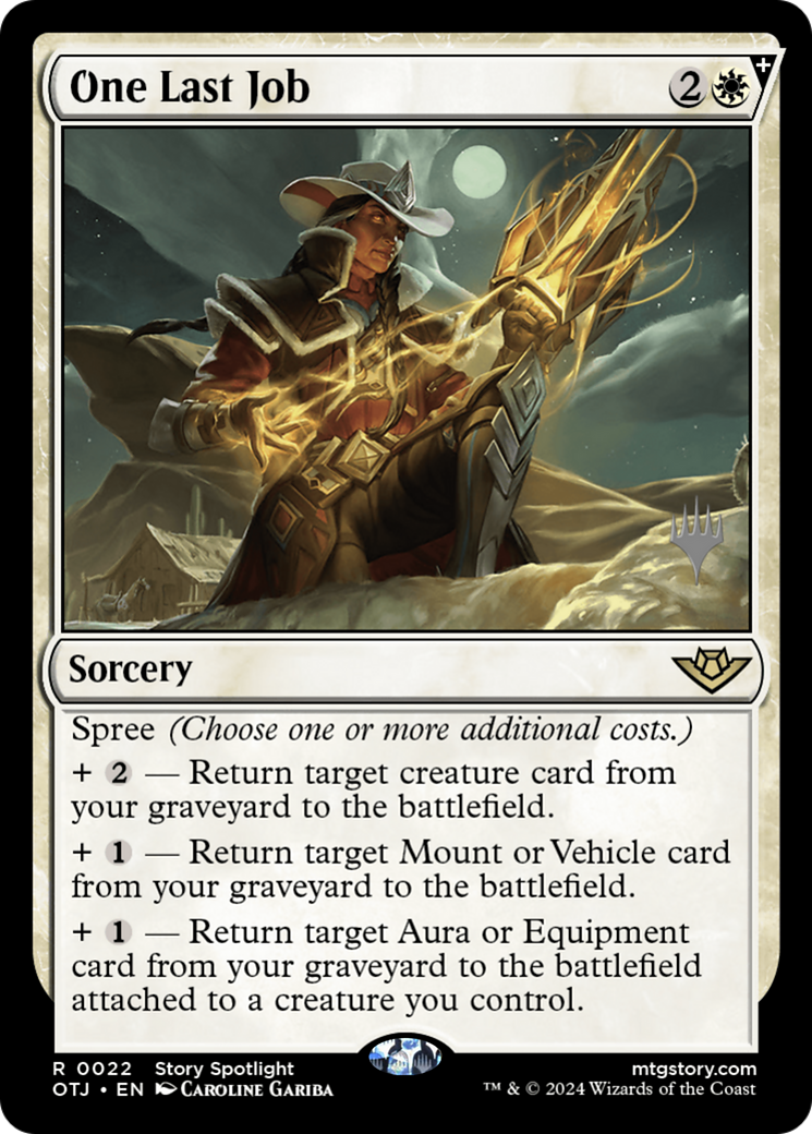 One Last Job (Promo Pack) [Outlaws of Thunder Junction Promos]