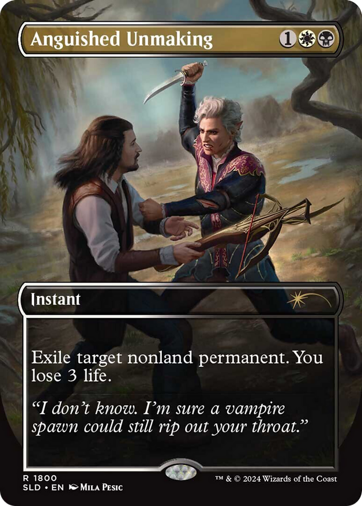Anguished Unmaking (1800) [Secret Lair Drop] (Borderless)