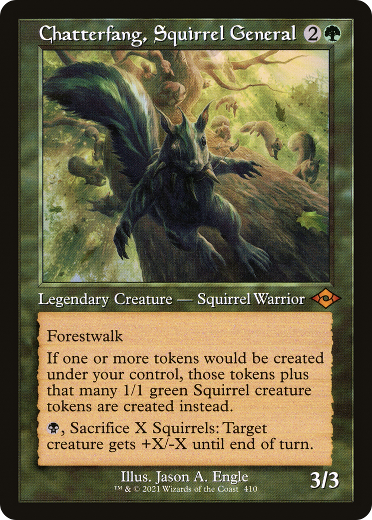 Chatterfang, Squirrel General (Retro Frame) - Modern Horizons 2 Foil