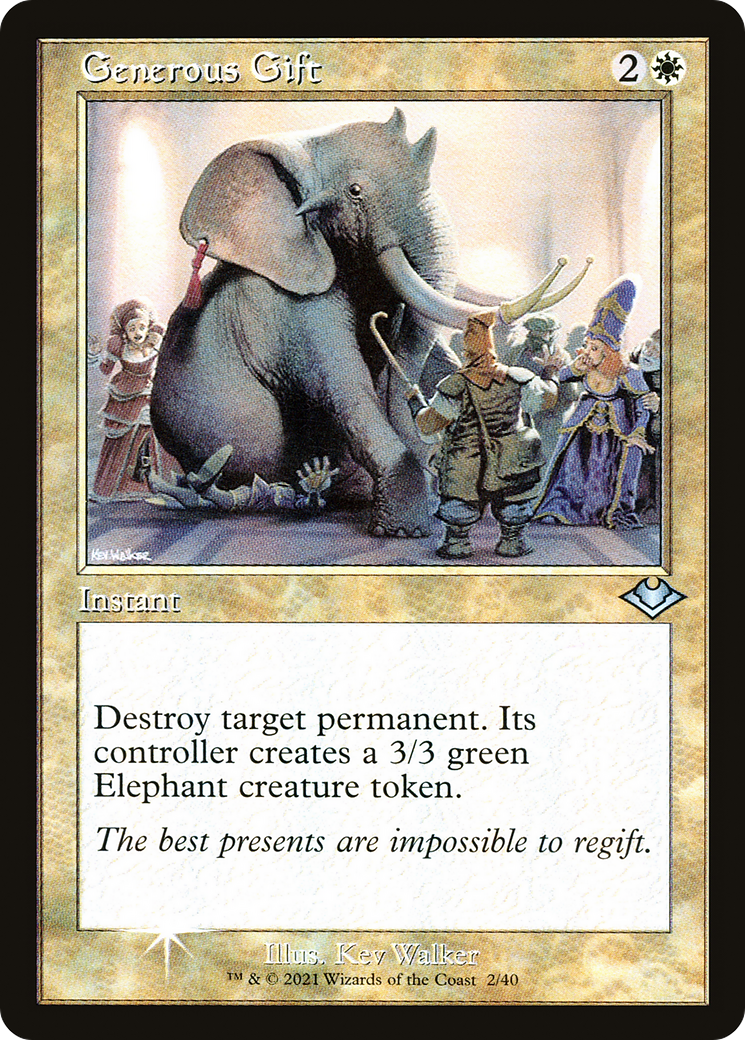 Generous Gift (Retro Frame) [Modern Horizons 1 Timeshifts] Foil