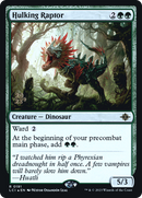 Hulking Raptor [The Lost Caverns of Ixalan Promos] Foil