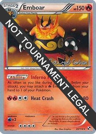Emboar - 2011 - 20/114 (David Cohen) [World Championship Decks]