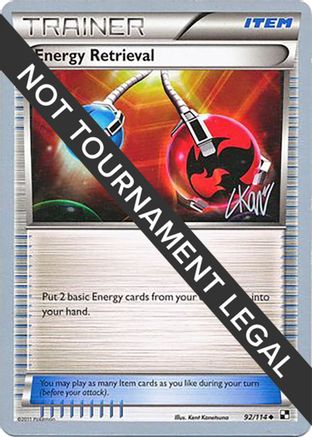 Energy Retrieval - 2011 - 92/114 (Christopher Kan) [World Championship Decks]