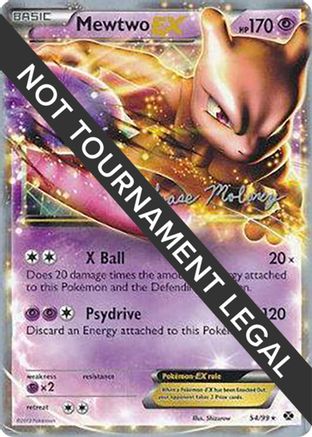 Mewtwo EX - 2012 - 54/99 (Chase Moloney) [World Championship Decks]