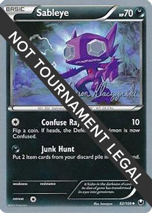 Sableye - 2013 - 62/108 (Jason Klaczynski) [World Championship Decks]