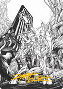 Lukka, Bound to Ruin Art Card (Gold-Stamped Signature) [Phyrexia: All Will Be One Art Series]