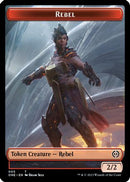 Rebel // Phyrexian Goblin Double-sided Token [Phyrexia: All Will Be One] Foil