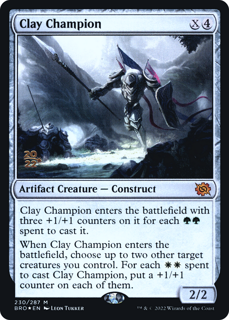 Clay Champion [The Brothers' War Promos] Foil