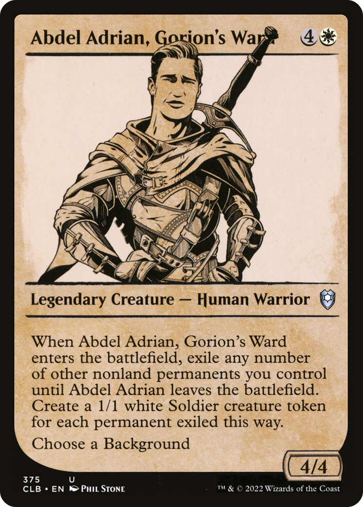 Abdel Adrian, Gorion's Ward (Showcase) - Commander Legends: Battle for Baldur's Gate: (Showcase)