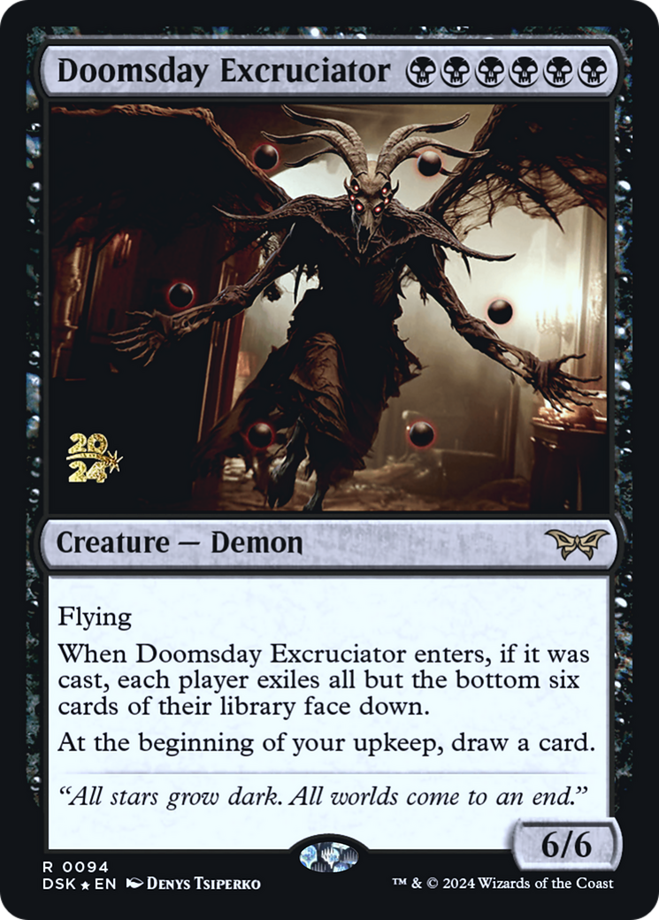 Doomsday Excruciator [Duskmourn: House of Horror Promos] Foil