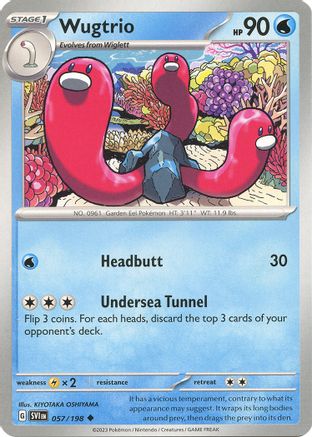 Wugtrio - 57/198 [SV01: Scarlet & Violet Base Set]