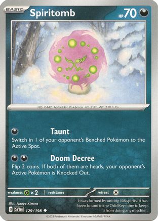Spiritomb - 129/198 [SV01: Scarlet & Violet Base Set]