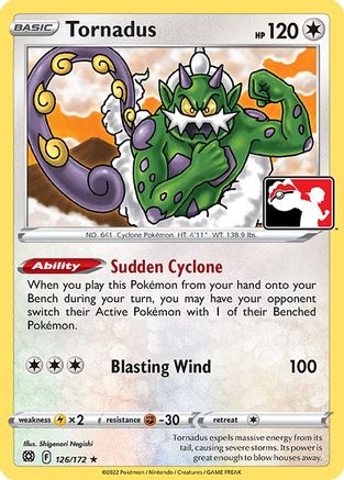 Tornadus - 126/172 [Prize Pack Series Cards]