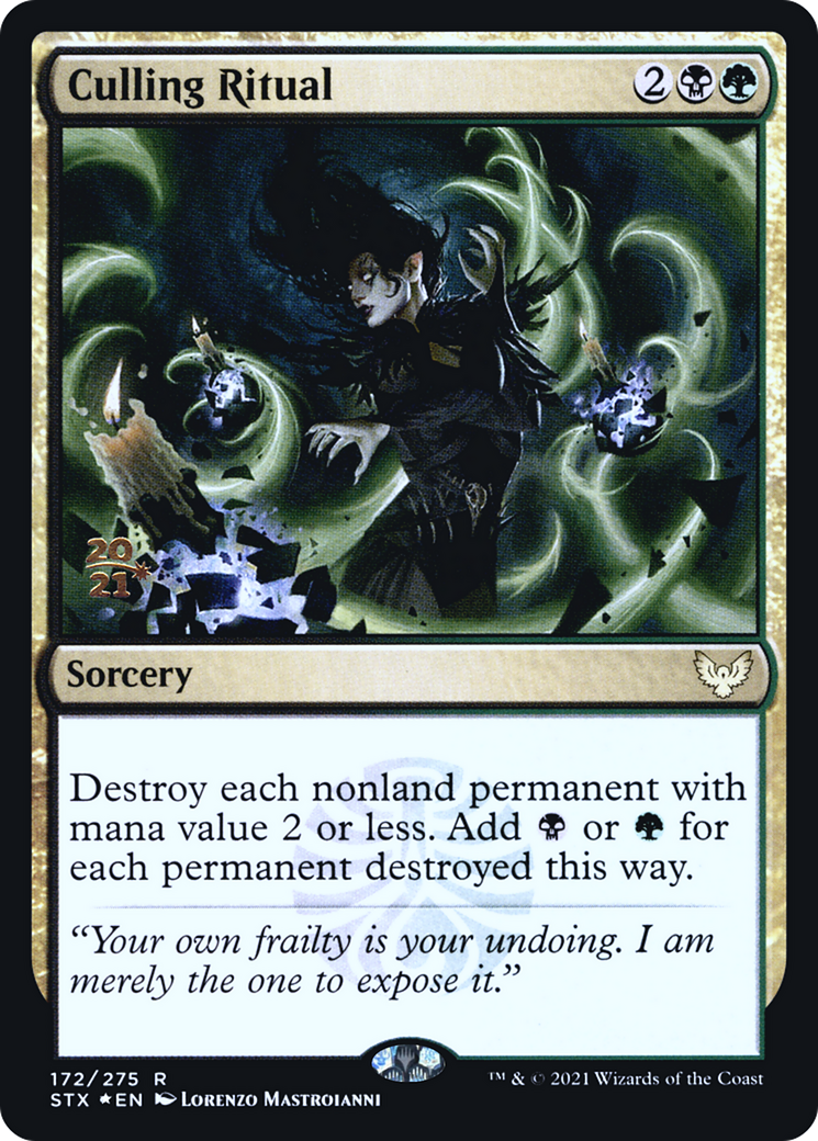 Culling Ritual [Strixhaven: School of Mages Promos] Foil
