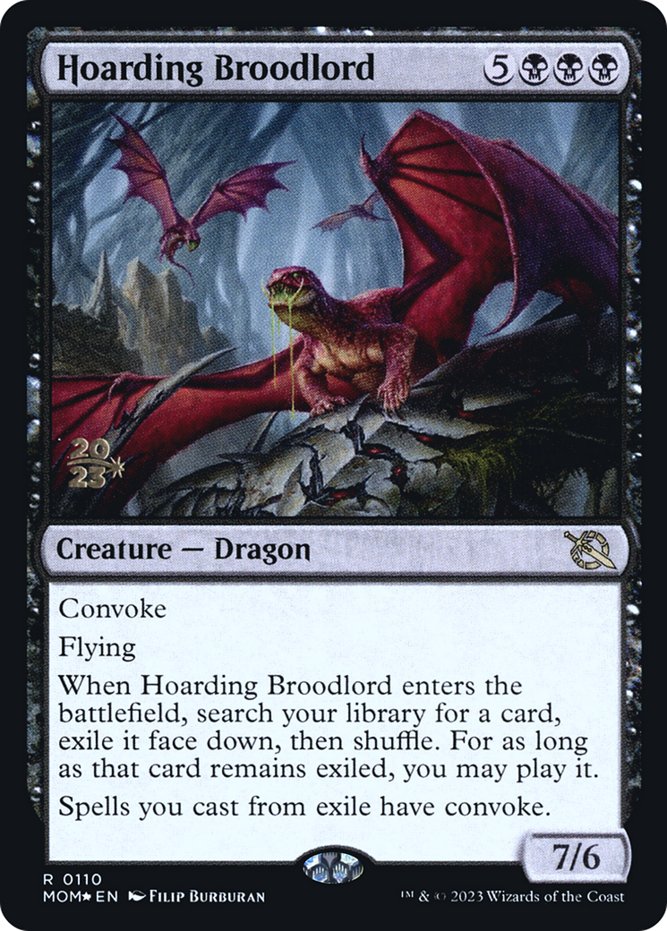 Hoarding Broodlord [March of the Machine Promos] Foil