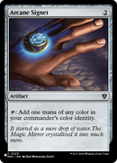Arcane Signet - The List