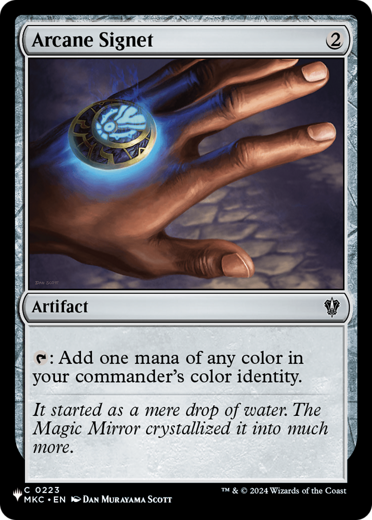 Arcane Signet - The List