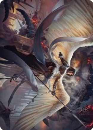 Serra Faithkeeper Art Card [March of the Machine Art Series]