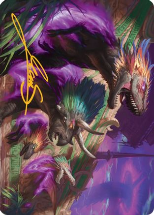 Burning Sun's Fury Art Card (Gold-Stamped Signature) [March of the Machine Art Series]