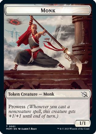 Monk // Kraken Double-Sided Token [March of the Machine] Foil